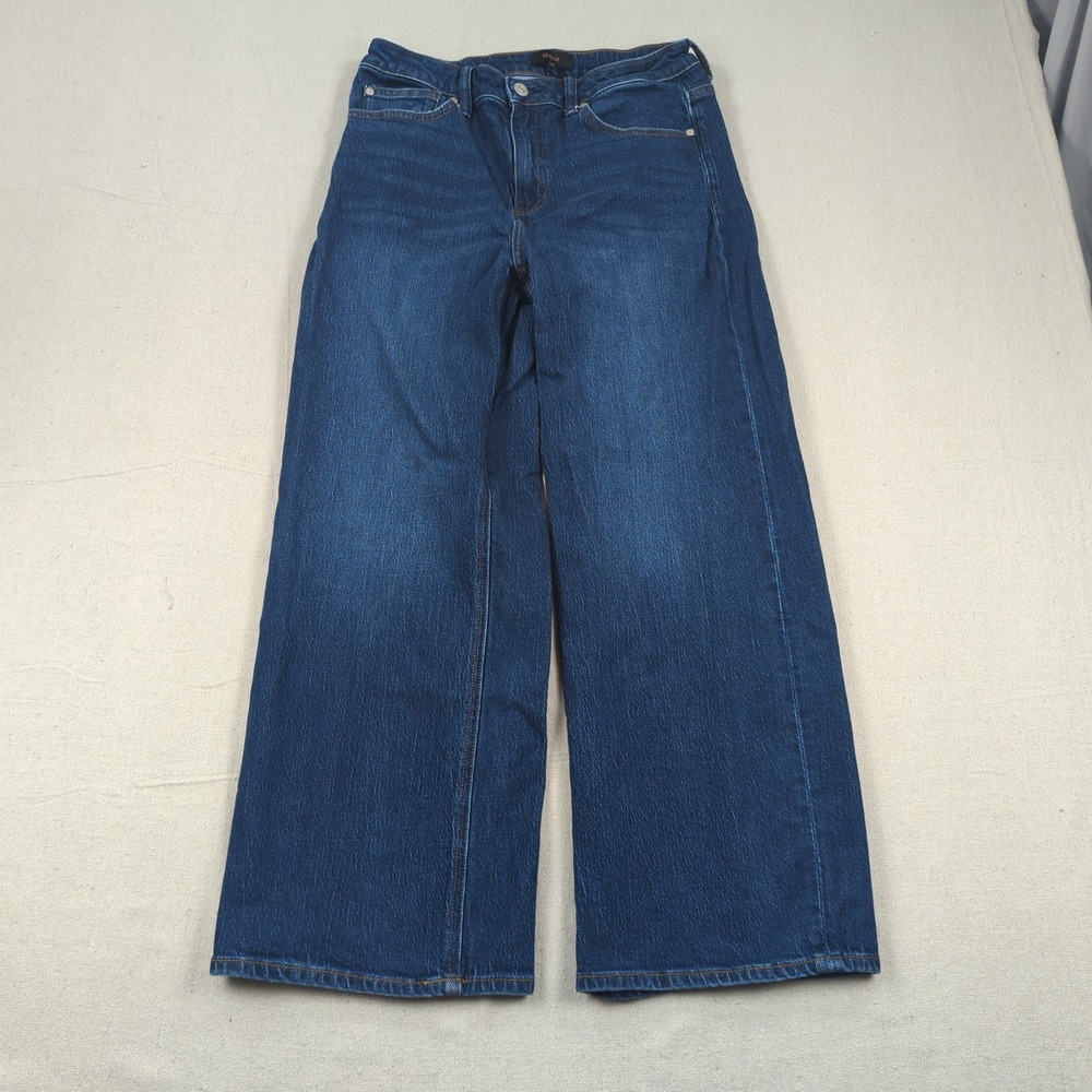 Quince Jeans Womens 30 Blue Stretch High Rise Bella Relaxed Straight